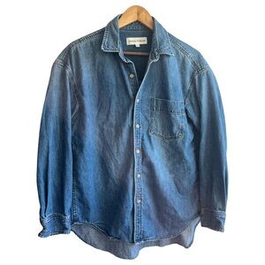 Denim Forum ARITZIA The '80s Comfy Denim Shirt Button Down Shirt XS Oversized